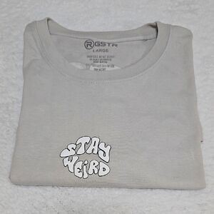 Stay Weird Graphic T-Shirt - Light Gray